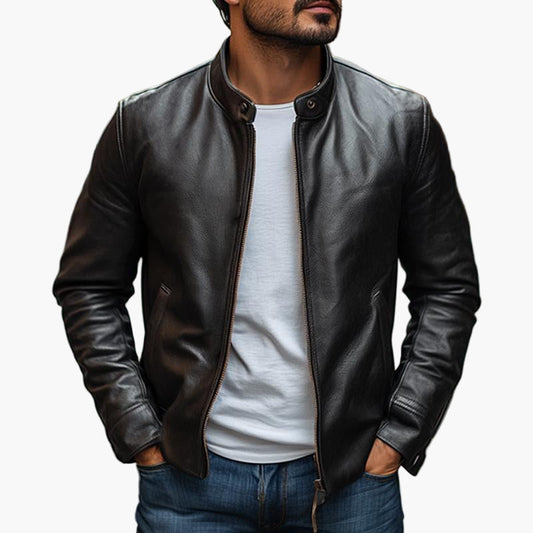 Veste de style motard élégante pour homme – Look urbain et raffiné