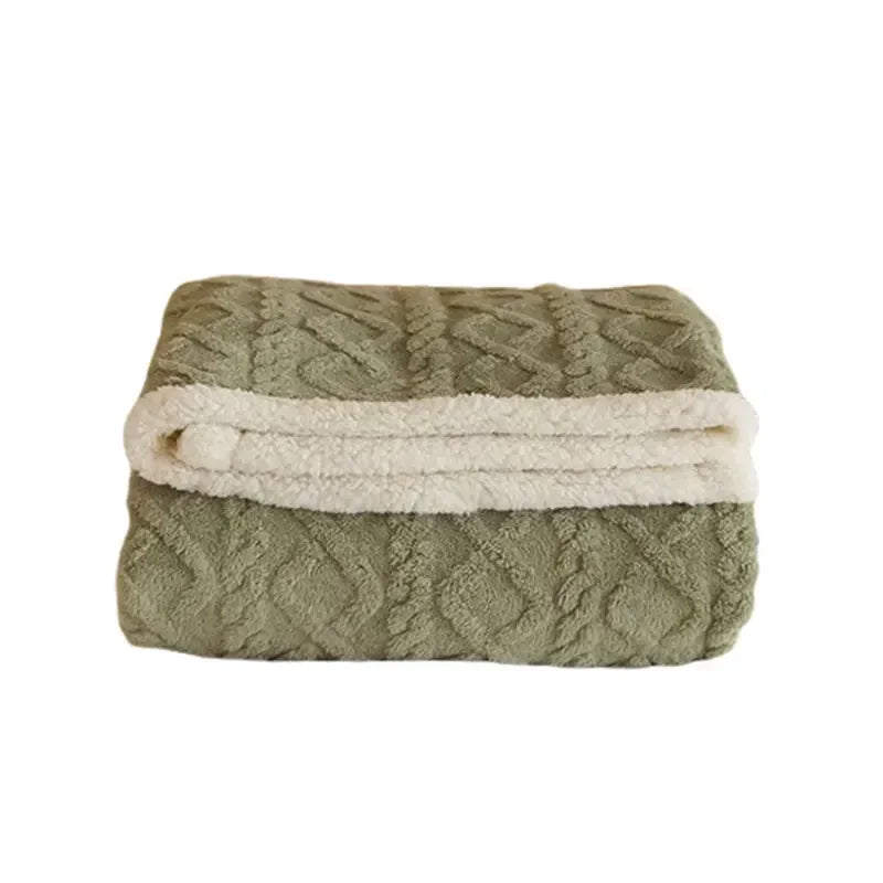 Couverture d’Hiver Ultra Douce Style Luxueux pour Adultes – Plaid Douillet Idéal pour Chambre ou Salon