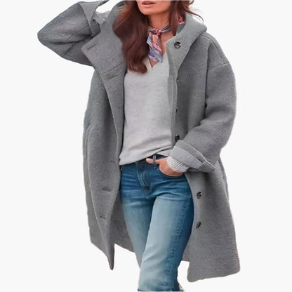 Manteau d'Hiver Femme Élégant Style Oversize Idéal pour Temps Froid et Urbain