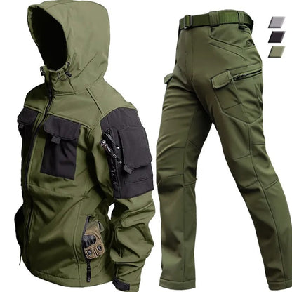 Nicholas – Ensemble Tactique à Capuche et Pantalon Cargo pour Hommes