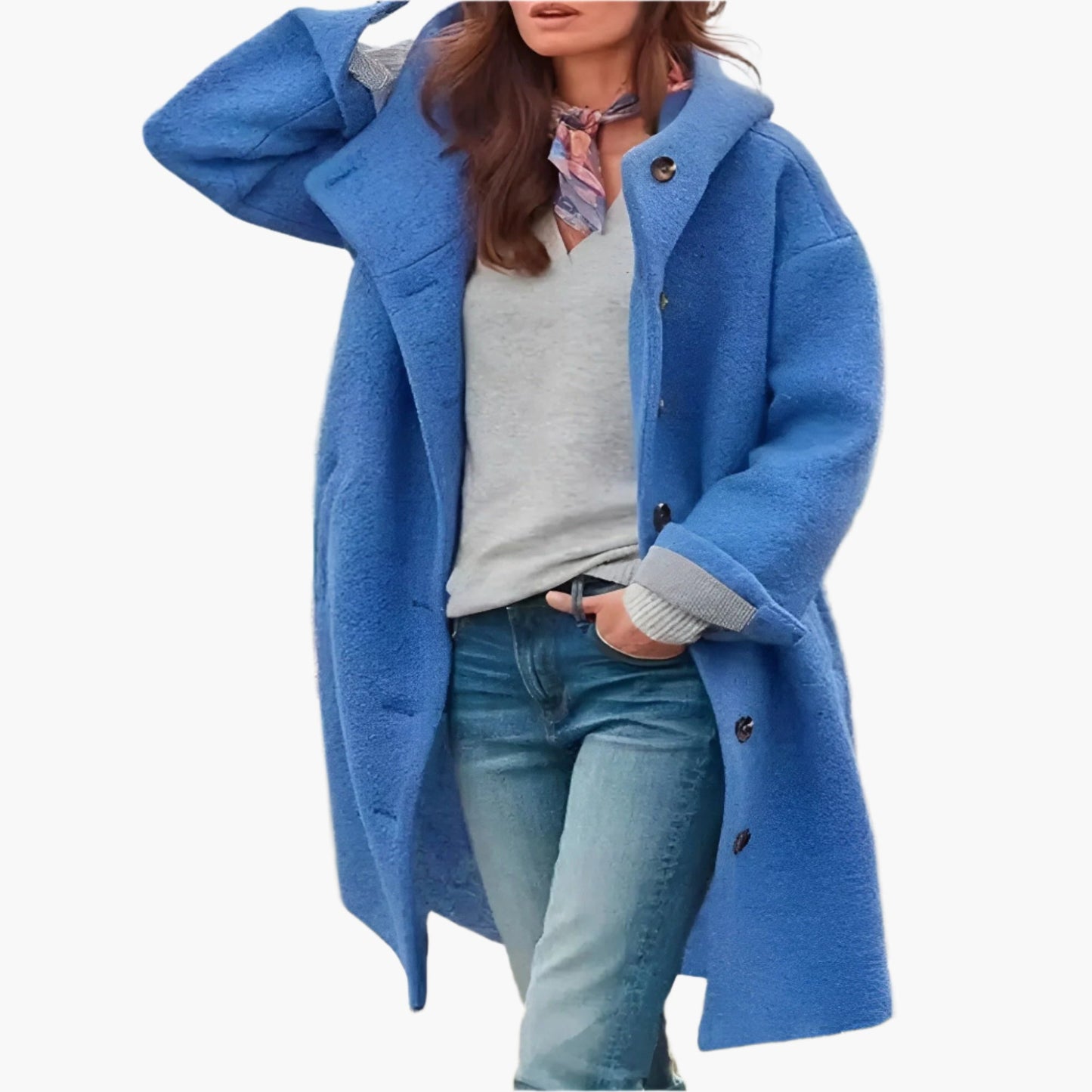 Manteau d'Hiver Femme Élégant Style Oversize Idéal pour Temps Froid et Urbain