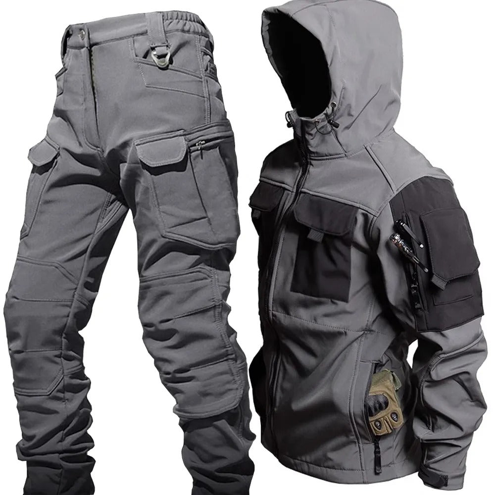 Nicholas – Ensemble Tactique à Capuche et Pantalon Cargo pour Hommes