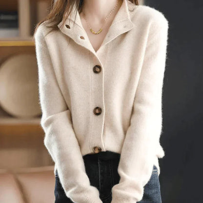 Cardigan Femme Élégant et Douillet Style Décontracté pour Automne et Hiver