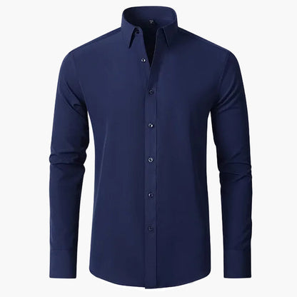 Chemise élégante homme à manches longues coupe ajustée pour affaires et occasions formelles
