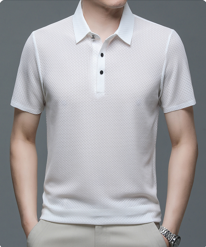 Polo Homme Style Moderne Respirant pour Été – Look Élégant et Décontracté