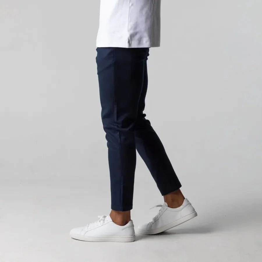 Pantalon chino ajusté pour homme - Style élégant et polyvalent pour bureau et loisirs