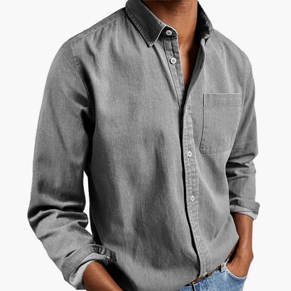 Chemise homme élégante à manches longues style classique pour toutes occasions