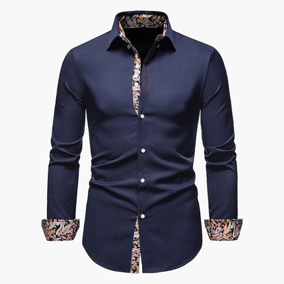 Camicia elegante uomo stile moderno a maniche lunghe – Eleganza senza tempo per occasioni formali e informali