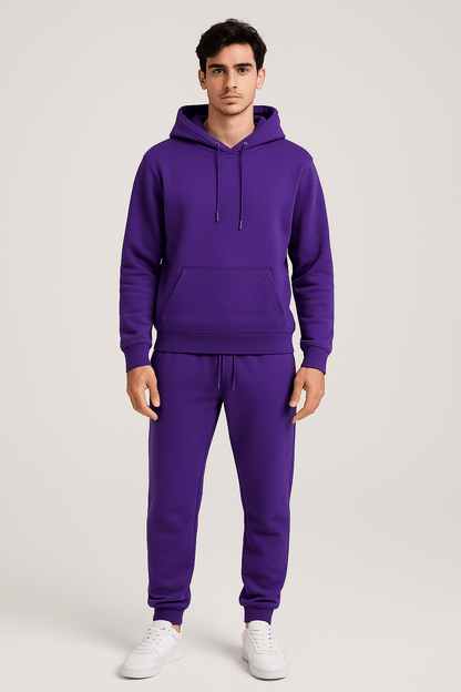 Ensemble de survêtement à capuche pour homme - Style décontracté et confortable, idéal pour le sport et la détente