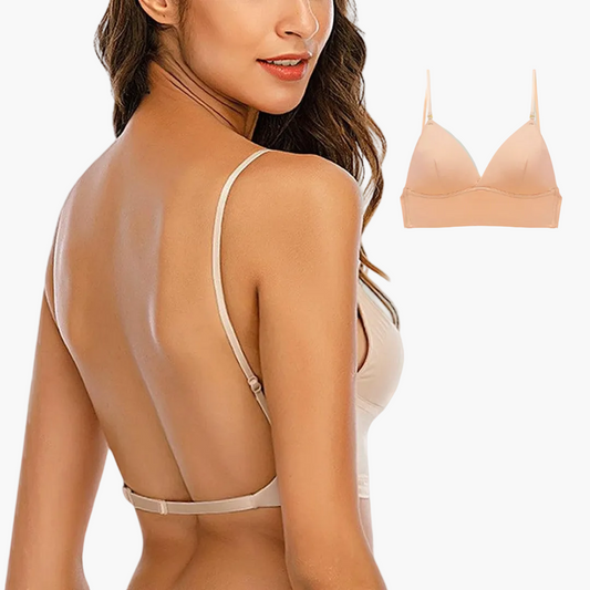 Soutien-gorge dos nu femme maintien discret pour tenues habillées et décolletées