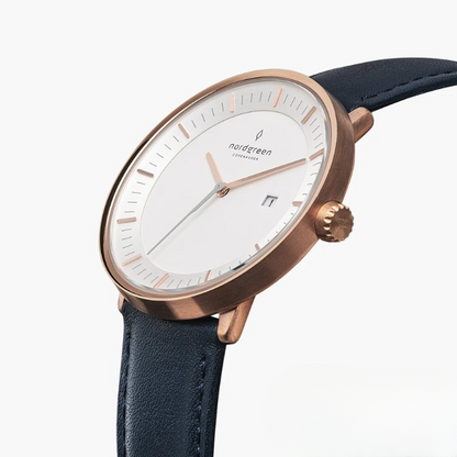 Phillip – Montre unisexe avec bracelet en cuir