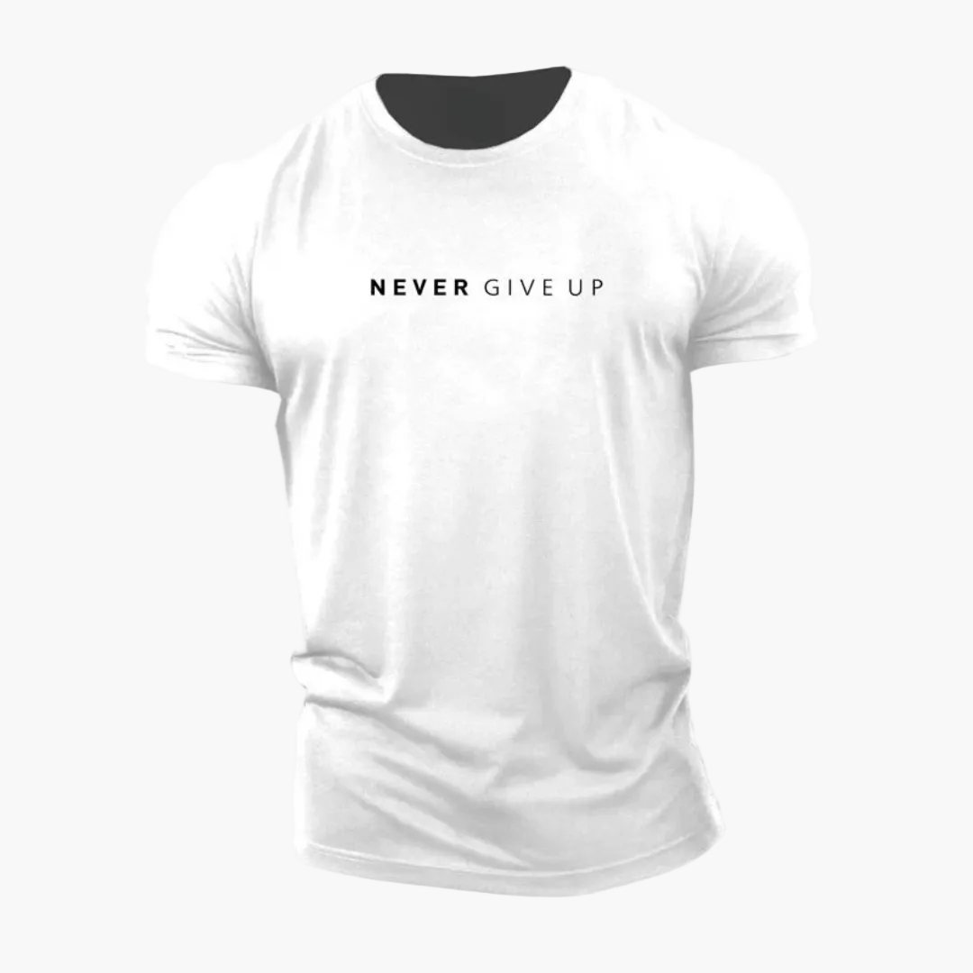 Maglietta uomo motivazione stile informale - messaggio NON MOLLARE MAI