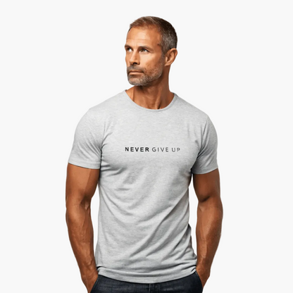 Maglietta uomo motivazione stile informale - messaggio NON MOLLARE MAI