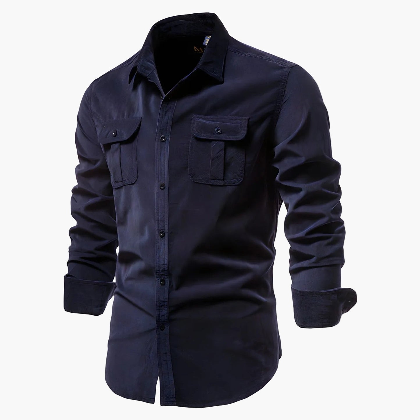 Camicia informale da uomo stile urbano versatile a maniche lunghe
