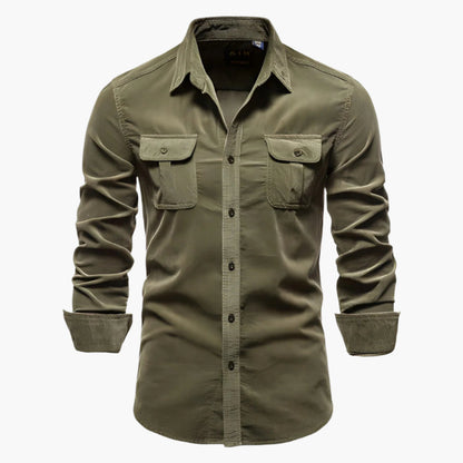 Chemise décontractée homme à manches longues style urbain polyvalent