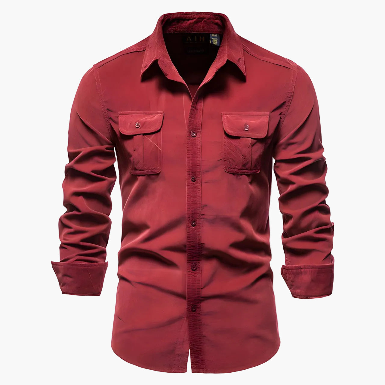 Camicia informale da uomo stile urbano versatile a maniche lunghe