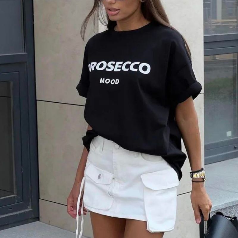 Barbara™ - T-Shirt Oversized avec Impression Graphique