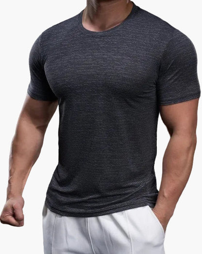 Maglietta sportiva da uomo taglio aderente per allenamento e prestazioni