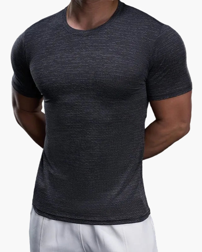 Maglietta sportiva da uomo taglio aderente per allenamento e prestazioni