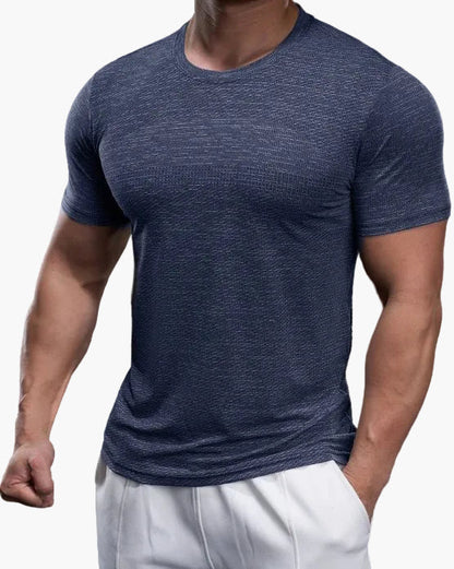 Maglietta sportiva da uomo taglio aderente per allenamento e prestazioni