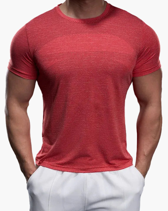 Maglietta sportiva da uomo taglio aderente per allenamento e prestazioni