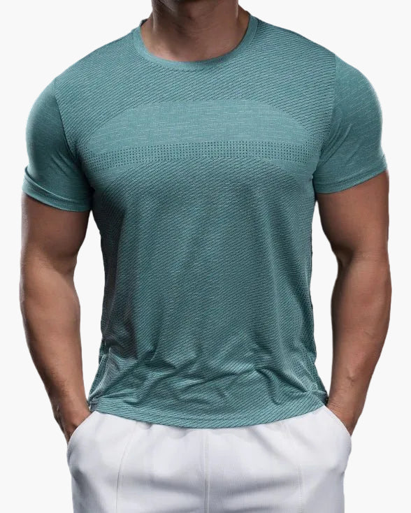 Maglietta sportiva da uomo taglio aderente per allenamento e prestazioni