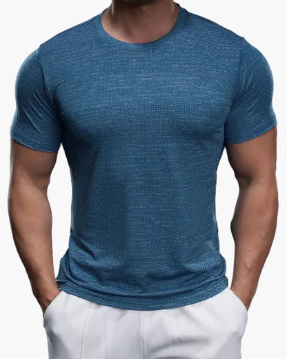 Maglietta sportiva da uomo taglio aderente per allenamento e prestazioni