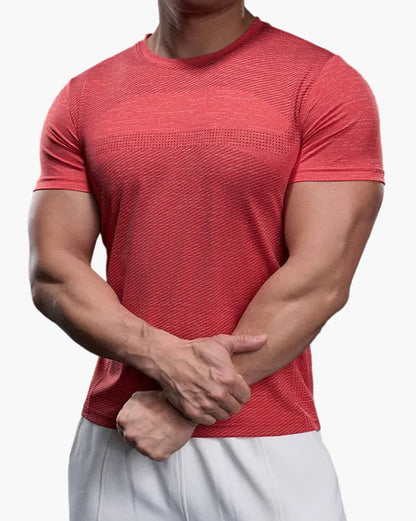 Maglietta sportiva da uomo taglio aderente per allenamento e prestazioni