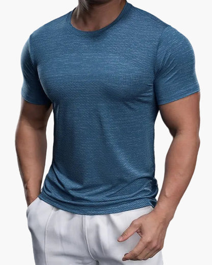 Maglietta sportiva da uomo taglio aderente per allenamento e prestazioni