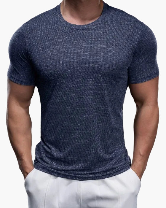 Maglietta sportiva da uomo taglio aderente per allenamento e prestazioni