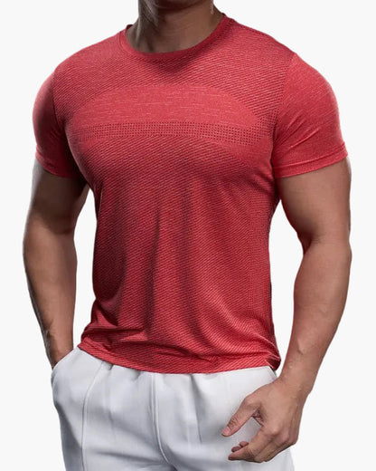 Maglietta sportiva da uomo taglio aderente per allenamento e prestazioni