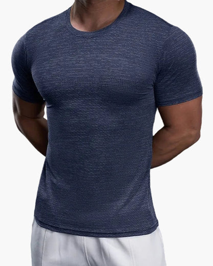 Maglietta sportiva da uomo taglio aderente per allenamento e prestazioni