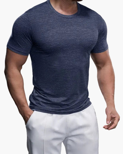 Maglietta sportiva da uomo taglio aderente per allenamento e prestazioni