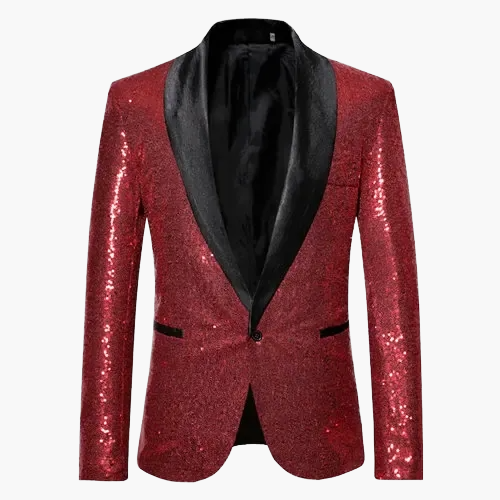 Veste de soirée homme élégante à sequins pour événements et fêtes