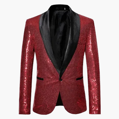 Veste de soirée homme élégante à sequins pour événements et fêtes