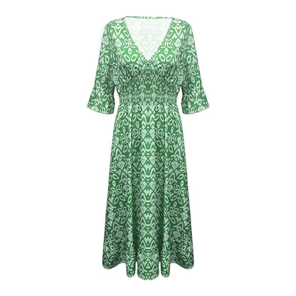 Deborah – Robe Florale à Col V pour Femmes