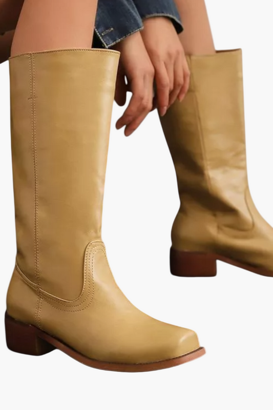 Bottes hautes classiques modernes pour femme – Style urbain polyvalent