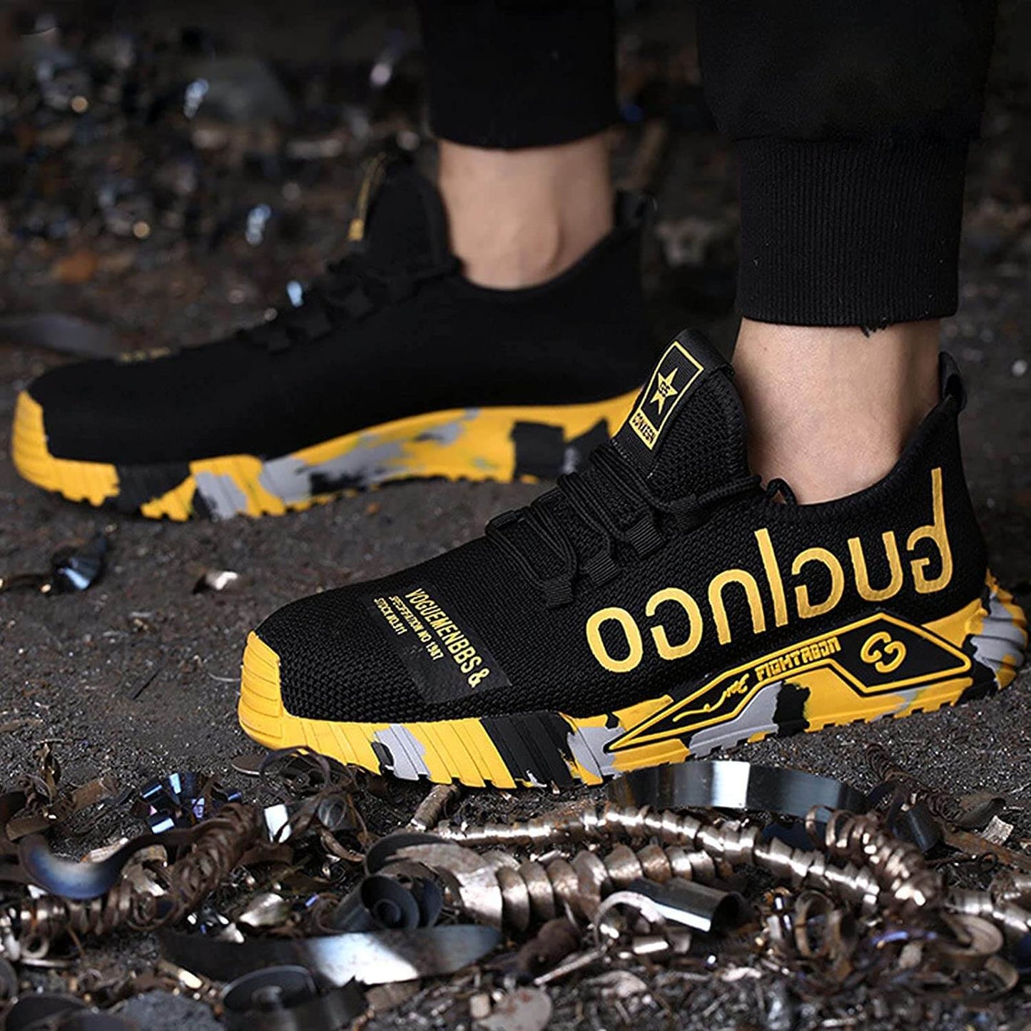 Chaussures de sécurité homme style sportif pour travail et aventure