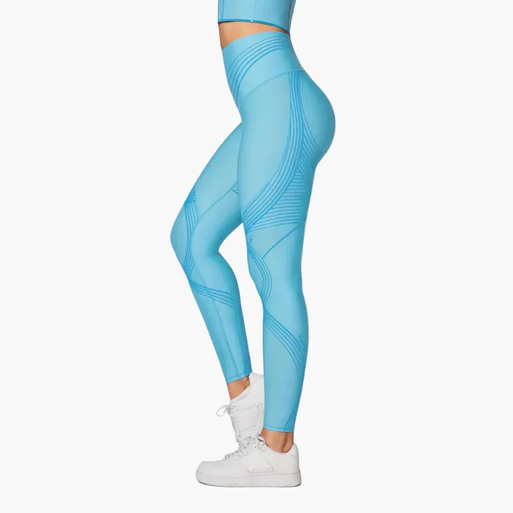 Sømløse, formende leggings for kvinner med anti-cellulitt effekt til sport og trening – kompresjon som former