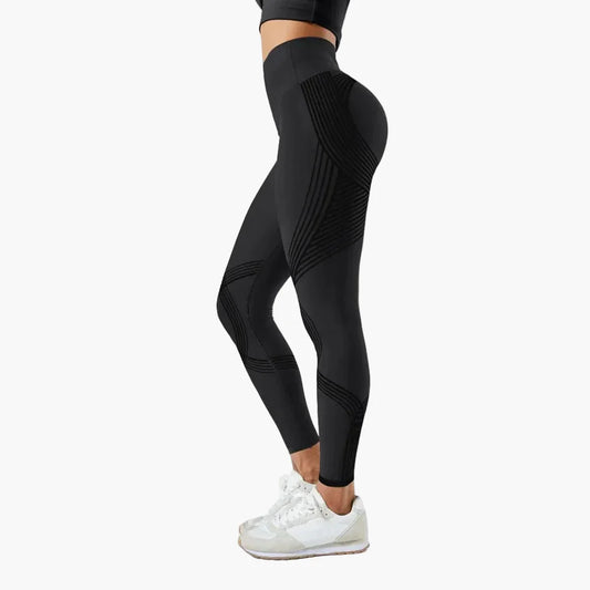 Leggings donna senza cuciture modellanti anticellulite per sport e ginnastica - compressione sagomante
