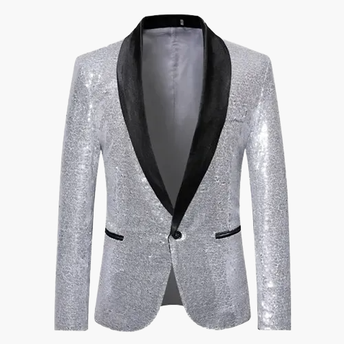 Veste de soirée homme élégante à sequins pour événements et fêtes