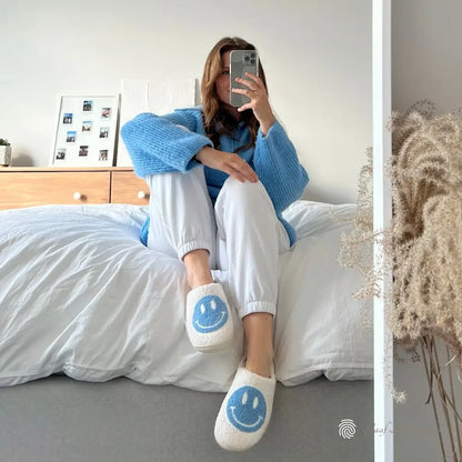 Imogen – Chaussons Confortables avec Smiley