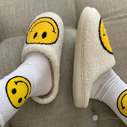 Imogen – Chaussons Confortables avec Smiley