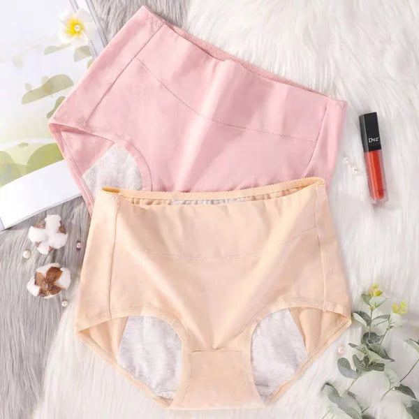 Katie – Culotte Haute Taille Anti-fuite en Coton pour Femmes