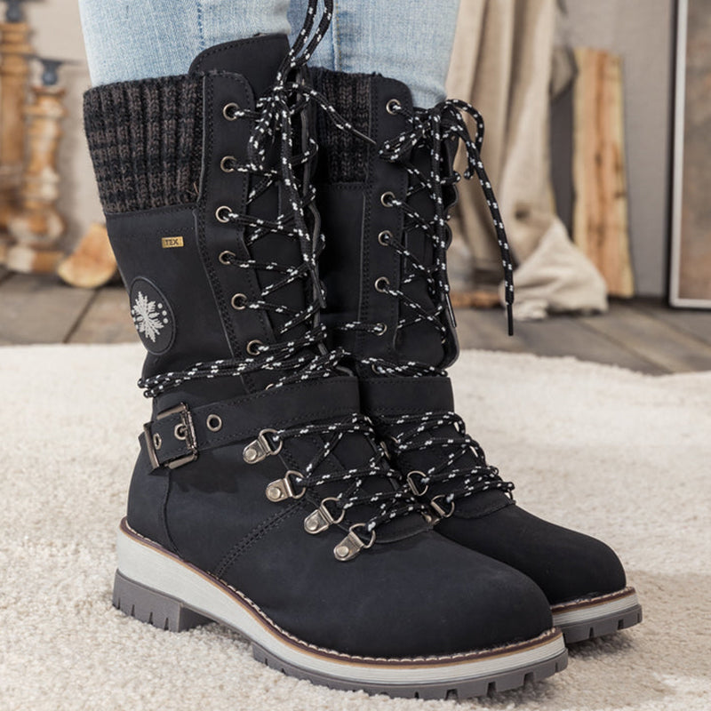 Rose – Bottes de Neige Imperméables pour Femme