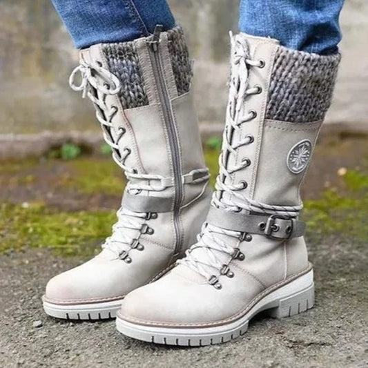 Rose – Bottes de Neige Imperméables pour Femme