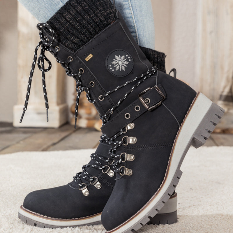 Rose – Bottes de Neige Imperméables pour Femme