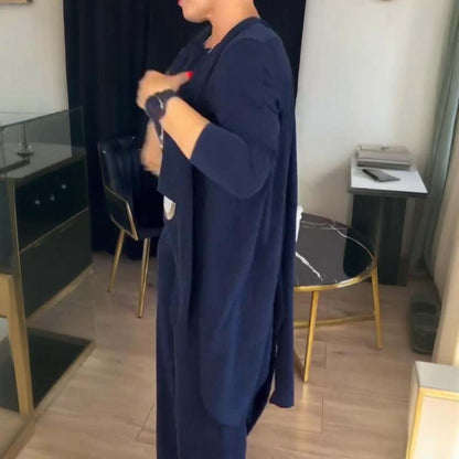 Ensemble 3 Pièces Femme Élégant Style Minimaliste Polyvalent pour Bureau et Loisirs