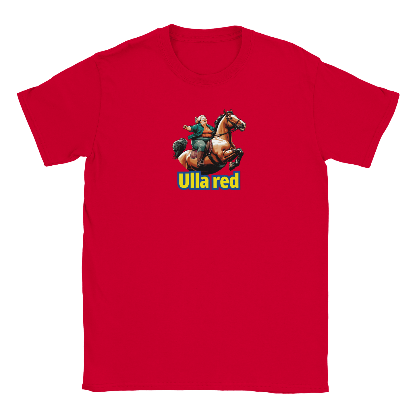 Leah – T-Shirt Imprimé Rouge pour Femme