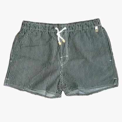 Pantalones cortos de baño para hombre con rayas estilo marinero – Ideal para la playa y el verano